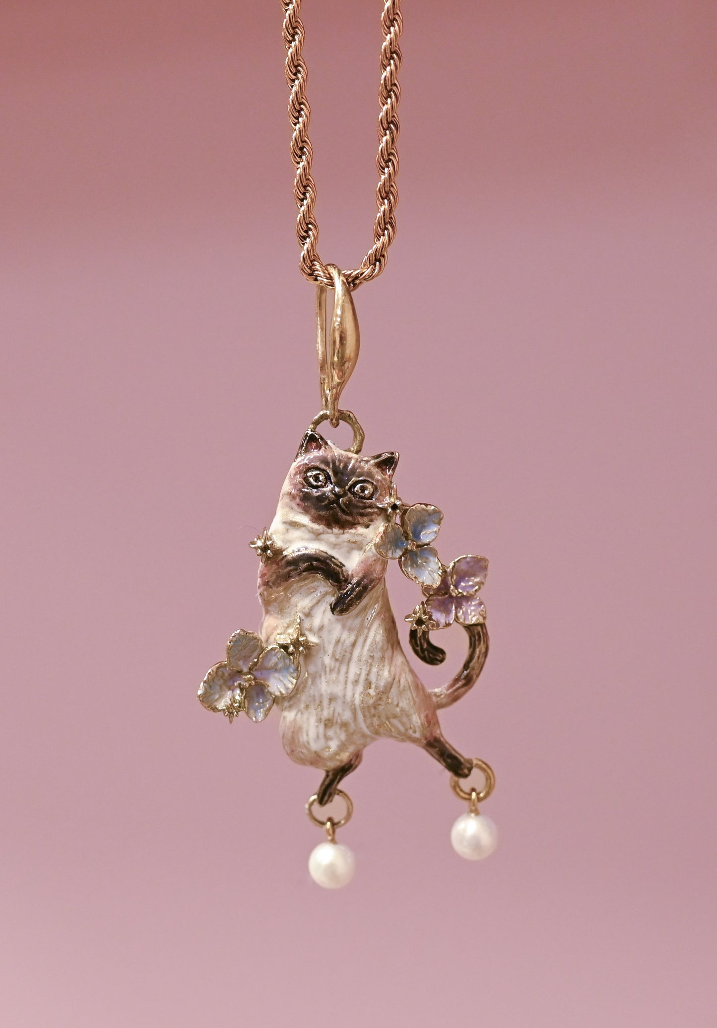 Siamese Meow Necklace - LLUNAA