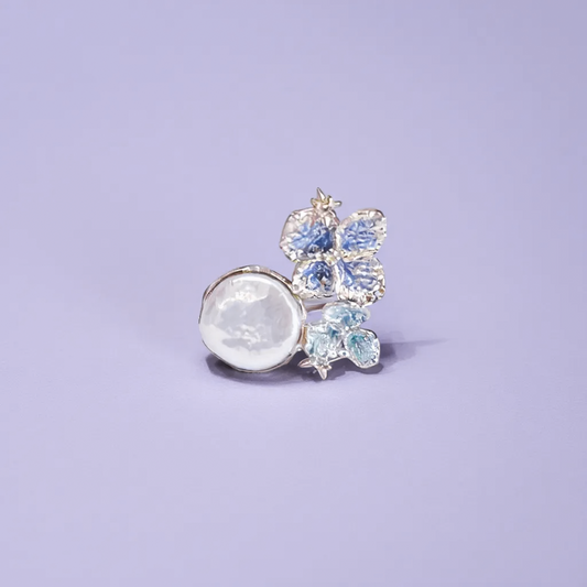 Hydrangea Pearl Ear Cuff - LLUNAA