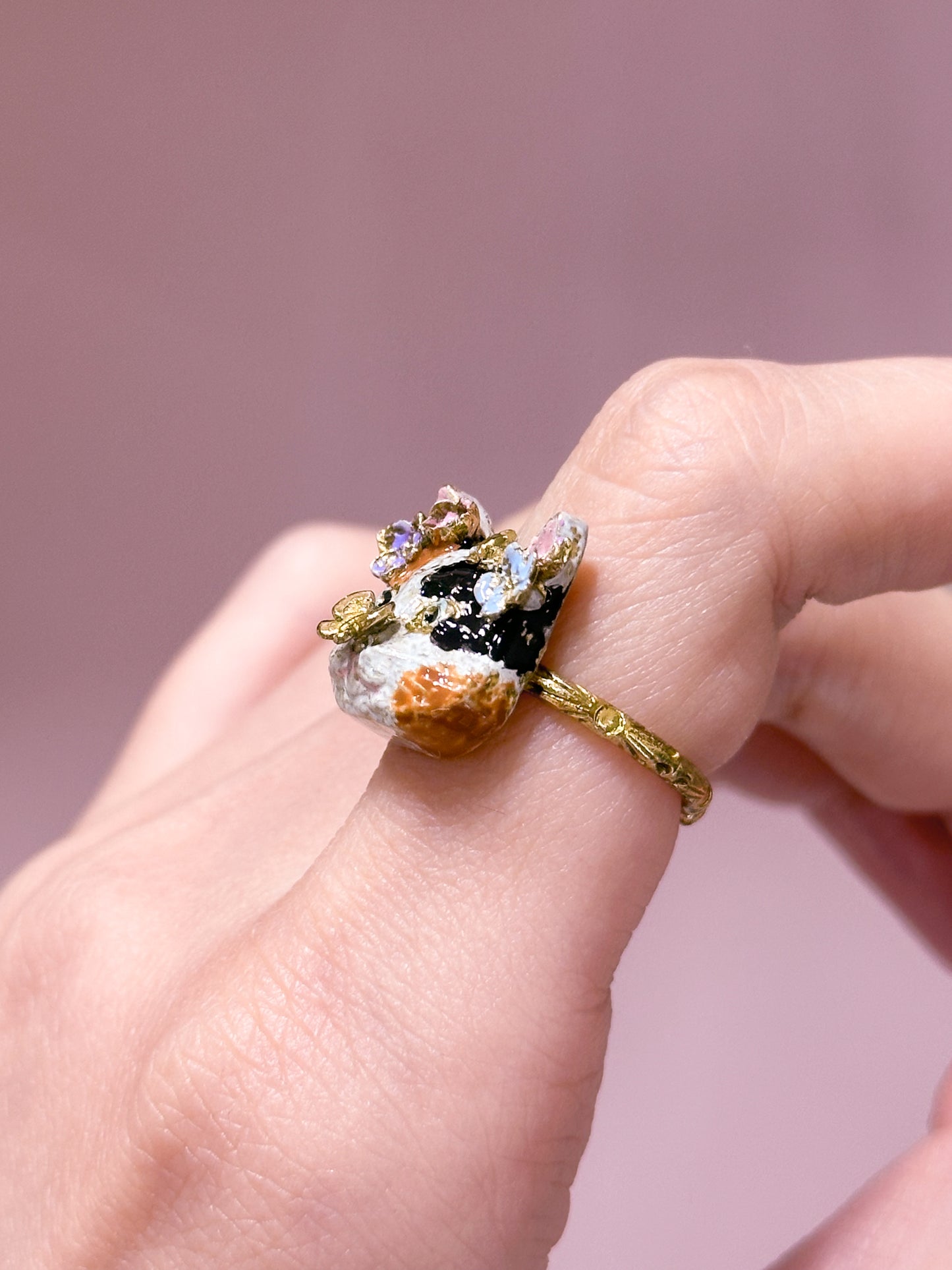 Calico Meow Ring