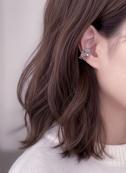 Hydrangea Pearl Ear Cuff