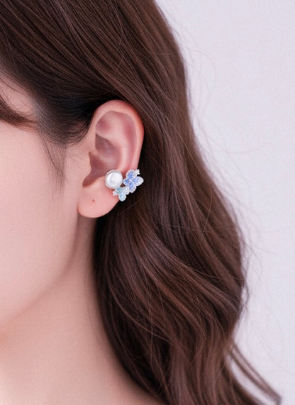 Hydrangea Pearl Ear Cuff - LLUNAA