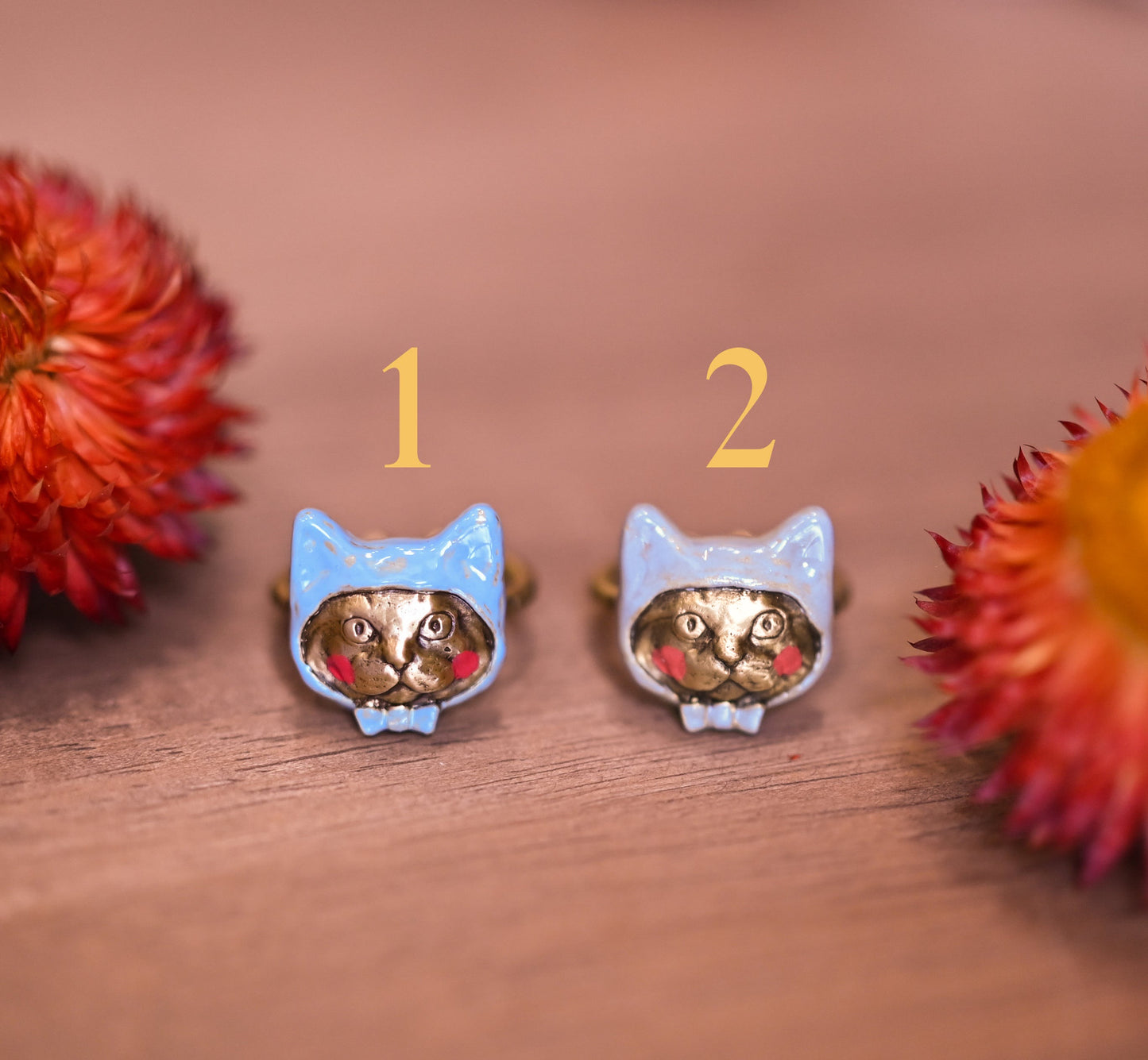 Meow with Head Scarf Ring - LLUNAA