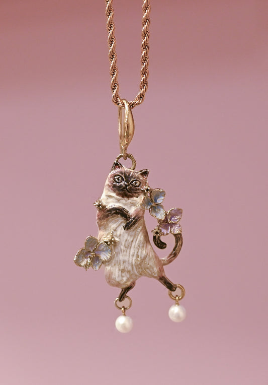 Siamese Meow Necklace - LLUNAA