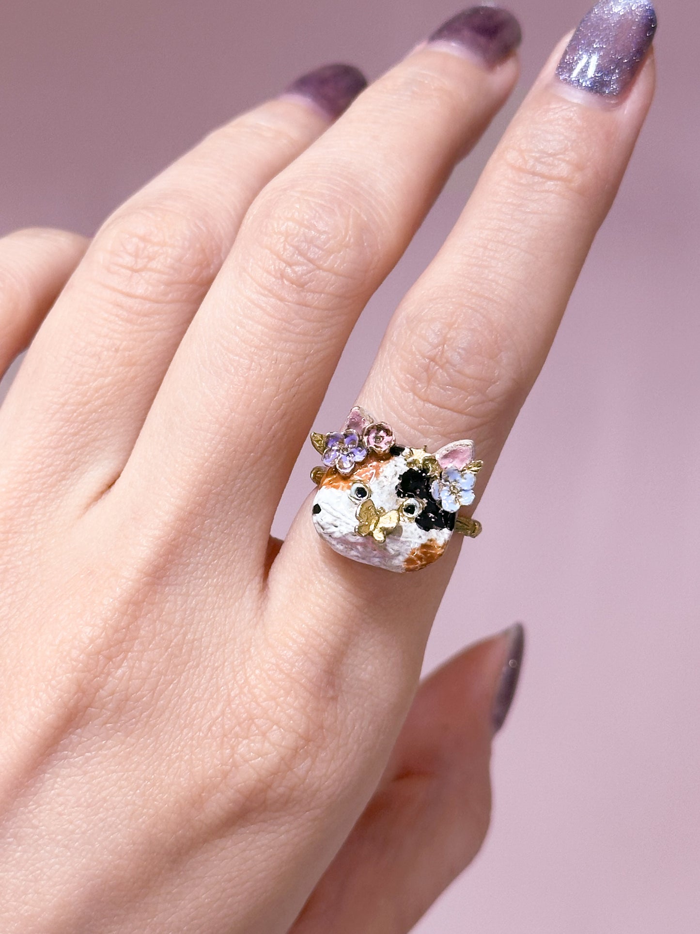 Calico Meow Ring