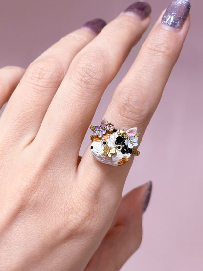 Calico Meow Ring