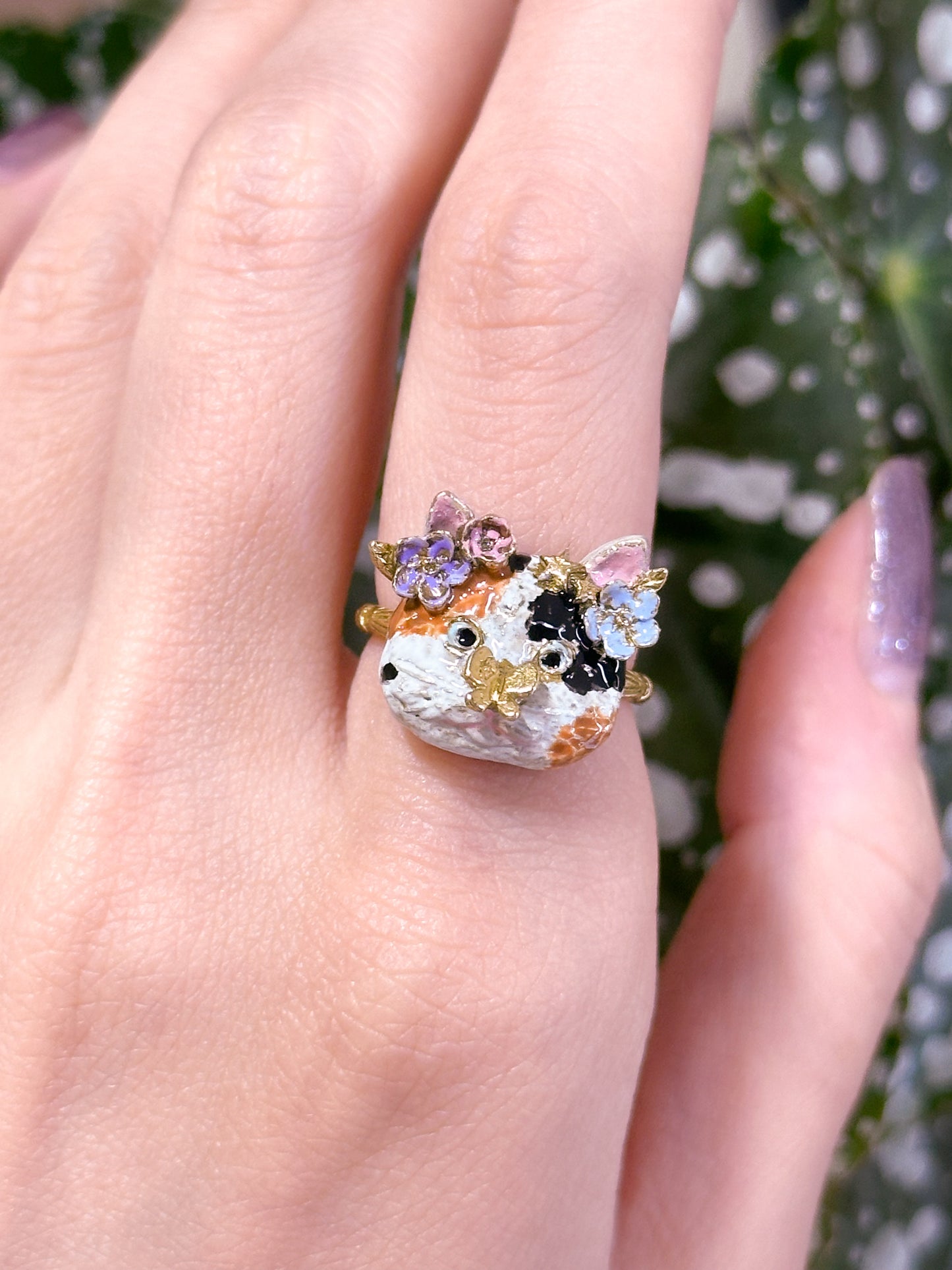 Calico Meow Ring