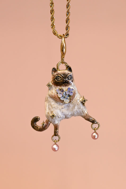 Siamese Meow Necklace - LLUNAA